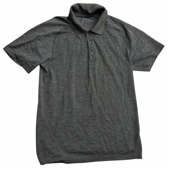 Lululemon Men’s Performance Polo Shirt Granite Short Sleeve Size Small NWOT - Picture 2 of 6